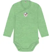 Normani Barboteuse / body 'Kaitaia' beige / vert / noir / blanc