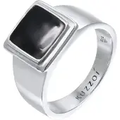 KUZZOI Bague noir / argent