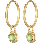 Elli PREMIUM Boucles d'oreilles or / vert