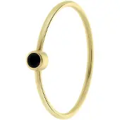 Lucardi Bague 'Klassisch' or / noir