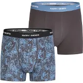 Happy Shorts Boxers ' Oktober ' bleu / taupe