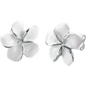 Elli Boucles d'oreilles 'Frangipani Blüte' argent