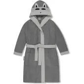 Normani Peignoir ' Malia ' gris / gris foncé / noir