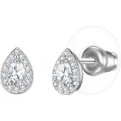 Yokoamii Boucles d'oreilles argent / transparent