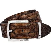 Carlo colucci Ceinture 'Christoph' brun foncé
