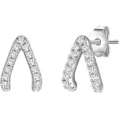 Glanzstücke Boucles d'oreilles argent / transparent