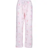 Pj Salvage Pantalon de pyjama ' Flannels ' rose clair / blanc