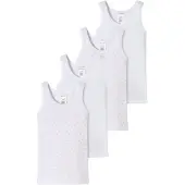 Schiesser Maillot de corps rose / blanc