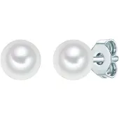Trilani Boucles d'oreilles argent / blanc
