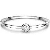 Glanzstücke Bague argent / transparent