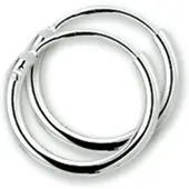 Marie-Celeste -Celeste Oorringen Ronde Buis - Goud, (Or blanc)