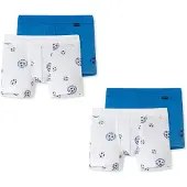 Schiesser Sous-vêtements bleu néon / noir / blanc