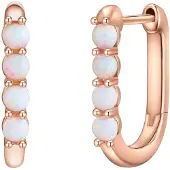 Glanzstücke Boucles d'oreilles or rose / blanc