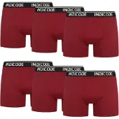 INDICODE JEANS Boxers ' Milano ' lie de vin / noir / blanc