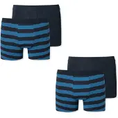 Schiesser Sous-vêtements bleu nuit / bleu néon