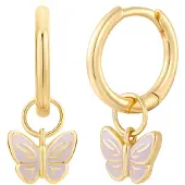 Glanzstücke Boucles d'oreilles or / violet pastel
