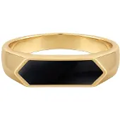 Glanzstücke Bague jaune d'or / noir