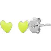 Glanzstücke Boucles d'oreilles citron vert / argent