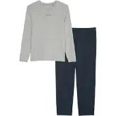 Marc O'Polo Pyjama court 'Mix & Match' bleu foncé / gris