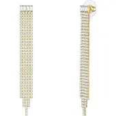 Yokoamii Boucles d'oreilles jaune d'or / transparent