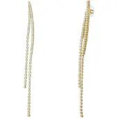 Yokoamii Boucles d'oreilles jaune d'or