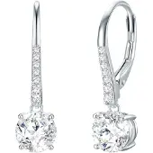 Trilani Boucles d'oreilles argent / transparent