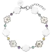 Purelei Bracelet 'Flowering' bleu / violet / argent / blanc