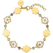 Purelei Bracelet 'Flowering' or / vert / violet