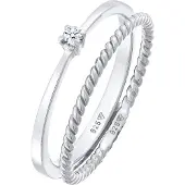 Elli DIAMONDS Bague argent