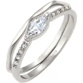 Elli Bague argent / transparent