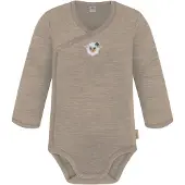 Normani Barboteuse / body 'Kaitaia' beige / blanc