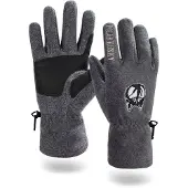 Polar Husky Gants de sport 'Lhotse' gris / noir / blanc