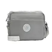 Mindesa Sac à bandoulière gris / blanc