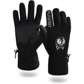 Polar Husky Gants de sport 'Lhotse' noir / blanc