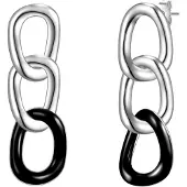 Glanzstücke Boucles d'oreilles noir / argent