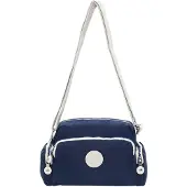 Mindesa Sac à bandoulière marine / blanc