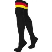 Normani Chaussettes montantes 'Deutschland' jaune / rouge / noir