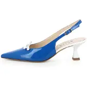 Evita Escarpins à bride arrière 'Perla' bleu / blanc