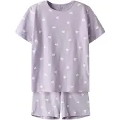 Name it Chemise de nuit violet clair / blanc