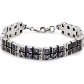 NAEMI Bracelet bleu / argent
