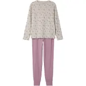 TWO SOON Pyjama vert / rose ancienne
