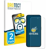 BROTECT Protection Clair (2 pcs, Nothing Phone (2a)), Téléphone portable : film de protection, Transparent