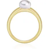 Valero Pearls Bague or / blanc perle