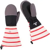 WEEDO FUNWEAR Gants 'HOOKDO' gris / rouge / noir / blanc