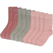 s.Oliver Chaussettes gris chiné / framboise / rosé