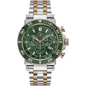Gc Montre à affichage analogique 'One Sport' or / vert / argent