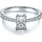 Trilani Bague argent / transparent