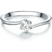 Trilani Bague argent / transparent