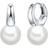 Rafaela Donata Boucles d'oreilles argent / blanc perle