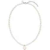Purelei Chaîne 'Pearlfection' argent / blanc perle